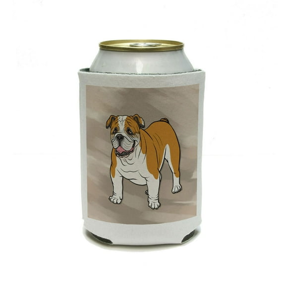 English Bulldog - Pet Dog Can Cooler Drink Insulator Beverage Insulated Holder