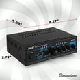 Pyle PTA4 Mini Bluetooth Home Audio 240 Watt 2 Channel Amplifier Stereo