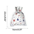 thumbnail image 3 of hengsof Christmas Winter Gift Wrap Bag Drawstring Bags Blue Plaids Santa Snowman Reindeer Xmas Tree Backpack Reusable Treat Goody Candy Gift Bags for Christmas Party Favors Birthday Supplies, 3 of 6