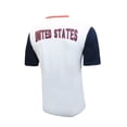 thumbnail image 2 of Icon Sports USMNT U.S. Soccer Federation Adult Soccer T-Shirt Game Day Poly Shirt, Shattered White, Small, 2 of 2