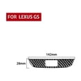 thumbnail image 3 of Real Bright Soft Car Interior Carbon Fiber Sticker DecorationCarbon Fiber Interior Hazard Light Button Cover For Lexus GS350/430/450hAuto Car Protection Interior Accessories, 3 of 8