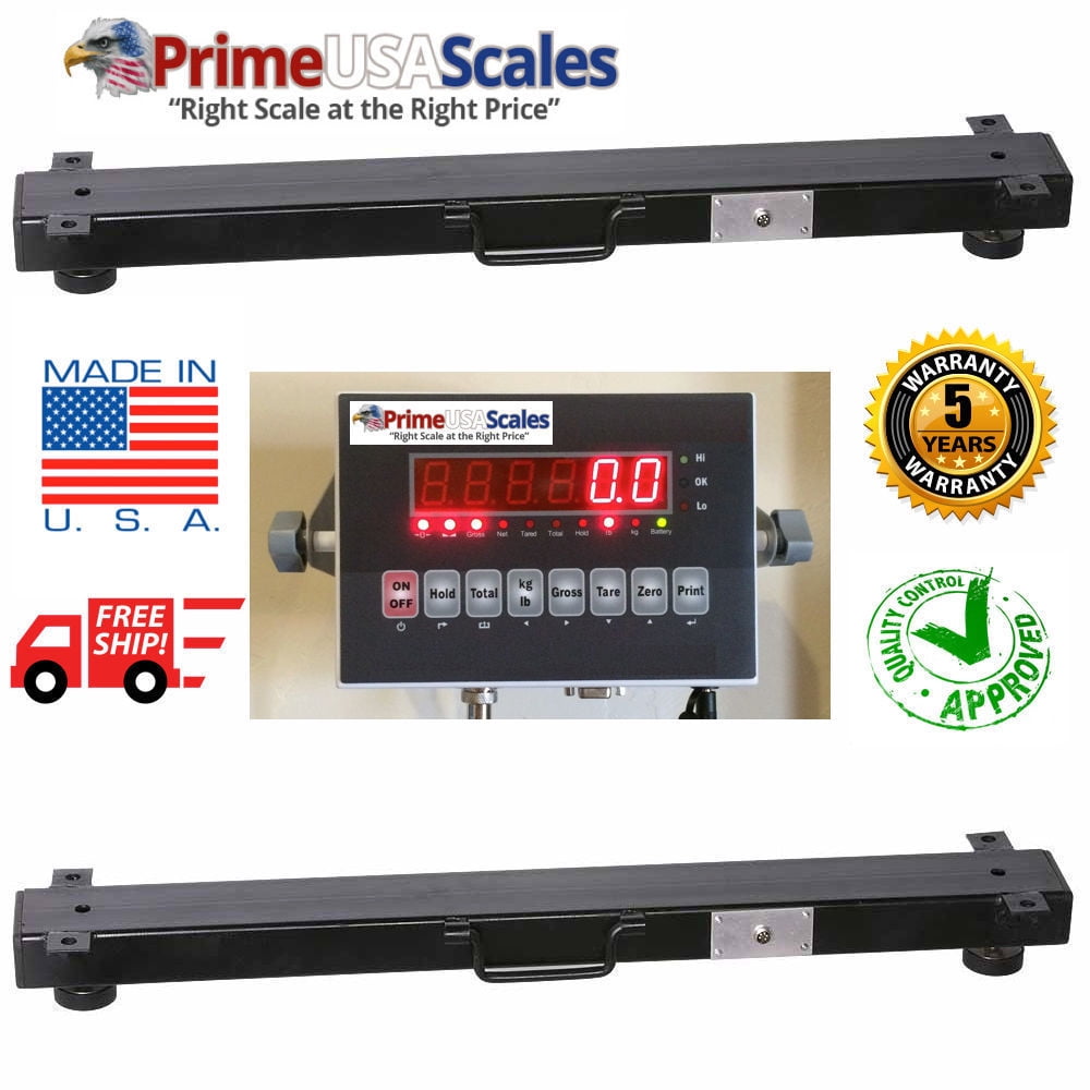 New 10,000lb x 1lb 40"x40" Weigh Bar Animal Cage Scale Indicator