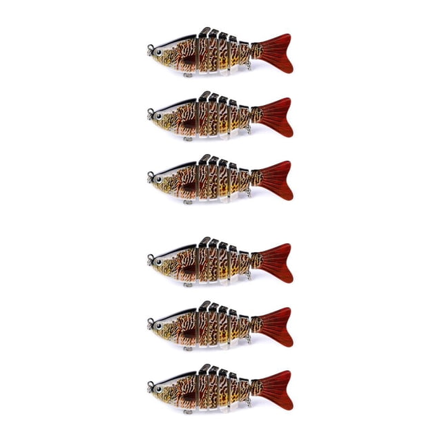 Sonducket Señuelos de pesca de simulación de 3 piezas, cebo falso de plástico, atracción portátil para exteriores, aparejos de natación artificiales Type10 NO10 Sonducket CBP501965
