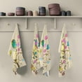 thumbnail image 2 of Easter Tree Kitchen Tea Towels Set of 1 Absorbent Hand Dish Towels, Spring Dishcloths Lint-Free 18x28 Inch Fast Drying for Cooking Baking Home Clean, 2 of 7