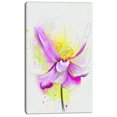thumbnail image 2 of Beautiful Purple Flower with Yellow - Flowers Canvas Wall Artwork, 2 of 4