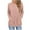 Pink, variant on Fancifize Womens Ribbed Knit Sweaters Hoodies V Neck Long Sleeve Pullover Sweatshirts for Fall Trendy Outfits with Pocket