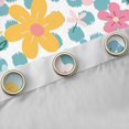 thumbnail image 4 of Manfei Chic Colorful Flowers Black Out Curtains for Female Men,Polka Dots Curtains Pack of 2 (42x63 Each),Spring Garden Bedroom Curtains,Ultra Soft Home Decor, 4 of 6
