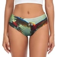 thumbnail image 1 of Fotbe Flying Parrots In Jungle Calzones Estampados para Mujer – Ropa Interior de Algodón, Cómoda, Suave y Elástica-X-Small, 1 of 6