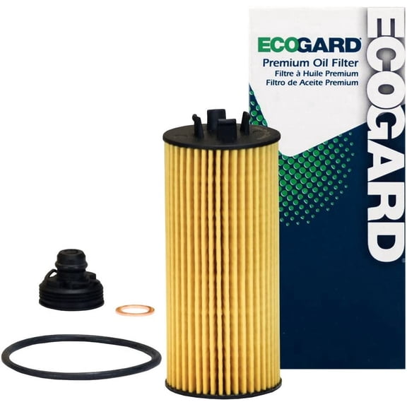 ECOGARD X10383 Premium Cartridge Engine Oil Filter for Conventional Oil Fits Mini Cooper 1.5L 2014-2019, Cooper 2.0L 2014-2019
