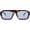 Tortoise Frame/Blue Lens, variant on Retro Square Aviator Sunglasses for Women Men 70s 80s Chunky Sunnies