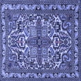 thumbnail image 1 of Ahgly Company Indoor Square Persian Blue Traditional Area Rugs, 3' Square, 1 of 4