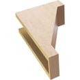 thumbnail image 6 of 5"W x 10"D x 15"H Classic Burlington Rough Cedar Woodgrain TimberThane Corbel, Primed Tan, 6 of 6