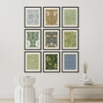 thumbnail image 3 of PixonSign Framed Canvas Print Wall Art Set - William Morris Flower Patterns Poster Art - Set of 9 Nature Botanical Floral Classic Bohemian Wall Décor for Home Decoration - 12"x16" Black, 3 of 5