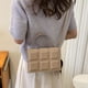 thumbnail image 5 of Nuevo bolso de hombro de moda de cuero artificial, bolso cuadrado pequeño con forma de rombo, 5 of 5
