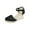 Black, variant on Qiaocaity Women's Sandals Wedge Heel Closed Toe Platform Sandals Beige Size 4.5