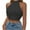 Black Womens Tank Tops Clearance, variant on BSDJILFG Crop Tops for Women Casual Sleeveless Tank Halter Cross Bow Tie Bodycon Tube Shirt