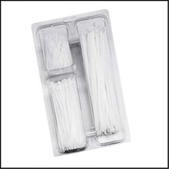 EverMark EM-ACTPAC-400-9 4 x 7 x 11 in. Cable Tie Combo Pack, Natural - 18 & 50 lbs