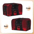 thumbnail image 7 of Toaster Covers 2 Slice, Black Panther Red Background Waterproof Bread Machine Cover Fits for Standard 2 Slice Toasters, Home Decor Toaster Protection with Hanging Rope, 7 of 7