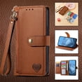 thumbnail image 3 of HLONK Wallet Case Compatible for  Pixel 9 / 9 Pro Fold Case with Card Slots Strap & Kickstand Leather with Zipper Shockproof Slim Cover Phone Case for  Pixel 9 / 9 Pro Fold Wallet Case Gr, 3 of 8