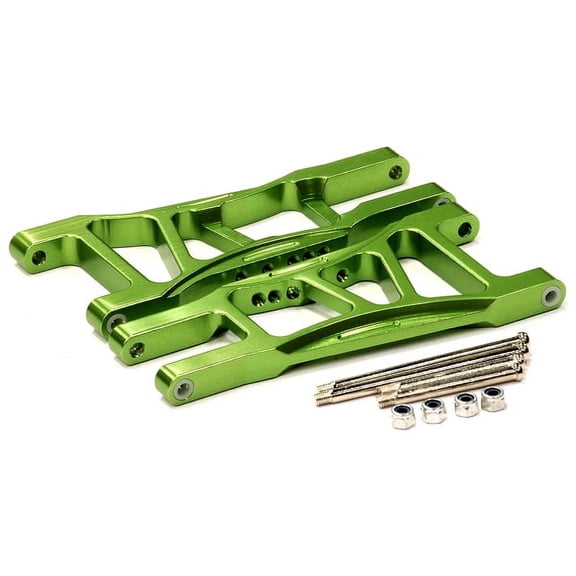Integy RC Toy Model Hop-ups T8079GREEN 09 Alloy Rear Lower Arms for 1/10 Electric Stampede 2WD & Rustler (XL5, VXL)