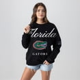 thumbnail image 3 of Women's Gameday Couture Black Florida Gators Oversized Legacy Club Black Label Premium Fleece Sweatshirt, 3 of 5