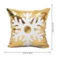 thumbnail image 3 of GOOHOCHY 2pcs Navidad Decoración Pillowcases Copos de nieve Pillowcases Cubiertas de almohadas de copo de nieve, 3 of 7