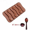 thumbnail image 5 of Food Grade Silicone Spoon - Reusable Baking Tool for Chocolate, Candy, Jelly, Soap, and Cake Molding - Temperature Resistant from -40℃ to 230℃ - Safe for Oven, Microwave, Dishwasher Brown, 5 of 5
