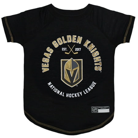 UPC: 0849790077393 | Pets First NHL Vegas Golden Knights T-Shirt – Licensed  Wrinkle-free  stretchable Tee Shirt for Dogs & Cats