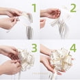 thumbnail image 6 of PACKHOME 15pcs White Gift Bows Large for Mother's Day, Pull Bows for Presents, Gift Bows Bulk for Baskets, 6 inches, 6 of 7