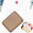 thumbnail image 4 of 2 Pieces Rectangle Non-stick Baking Tray Carbon Steel Kitchen Cake Bread Biscuit Baking Pan Tool, 4 of 9