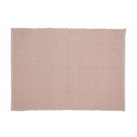 

AG-01310S-4 19 in. Ribbed Placemats Beige - Set of 4