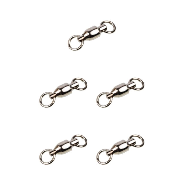 Wosthever 30 piezas de conectores giratorios de pesca de cobre, mango de anillo, rodamiento de bolas giratorio extraíble, accesorios para Type2 NO2