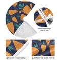 thumbnail image 2 of FMSHPON Carrot Xmas Christmas Tree Skirt Stand Mat for Holiday Party Decoration Indoor Outdoor 48 inches, 2 of 6