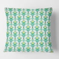 thumbnail image 2 of Designart Retro Butterflies I' Mid-Century Modern Throw Pillow - 18x18, 2 of 2