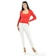 thumbnail image 5 of Blusa de canalé manga larga Roman Fashion /Juvenil, 2507 (Rojo) rojo G, 5 of 5