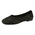 thumbnail image 5 of Women's Flats Checkered Dressy Square Toe Comfortable Ballet Flat Shoes Slip On Low Heels for Work Office, 5 of 6