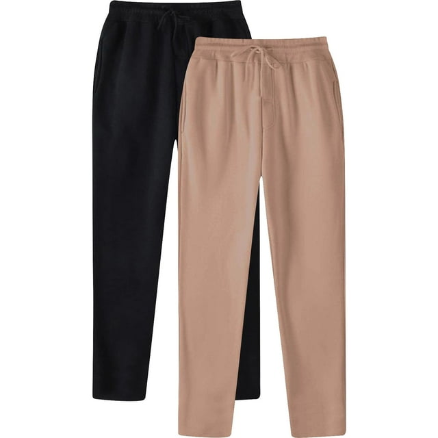 LOVZFMLL Men's Pants Men's Fashion Drawstring Elastic Waist Solid Color Casual Sweat Length Pants PC