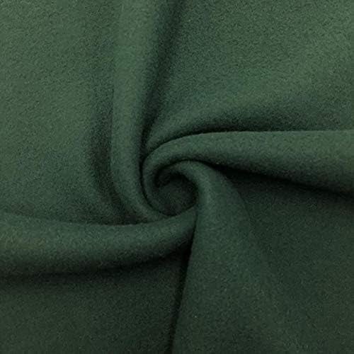 Solid Green (Heavy Weight) Anti-Pill Fleece Fabric by The Yard