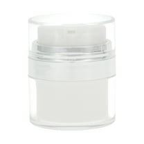 Unique Bargains 1 Pc Cream Jar Vacuum Bottle Travel Toiletry Containers 0.53oz Silver Tone