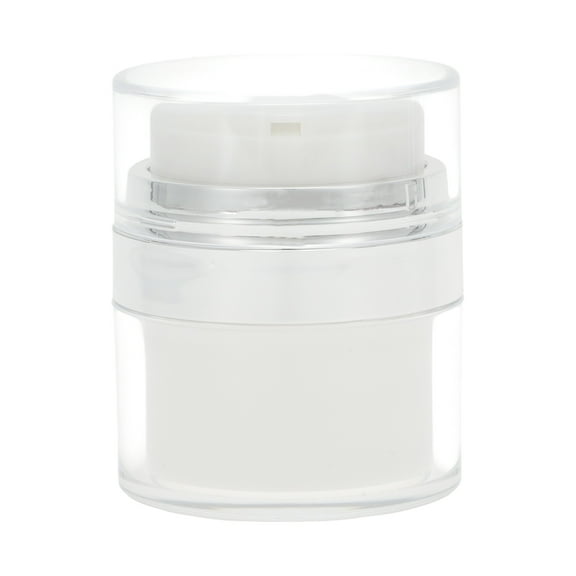 Unique Bargains 1 Pc Cream Jar Vacuum Bottle Travel Toiletry Containers 0.53oz Silver Tone