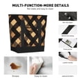 thumbnail image 4 of Large Capacity Insulated Tote Bag16.1×13.4×7.5in Thermal Insulation And Easy To Clean Strong Bearing Capacity Can Be Reused Argyle Plaid Brown_2, 4 of 8