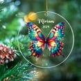 thumbnail image 3 of Butterfly Ornament Christmas 2025 - Xmas Keepsake Gift for Daughter, Sister, Mom - Year Name Ornament - Unique Christmas Tree Decoration, 3 of 5