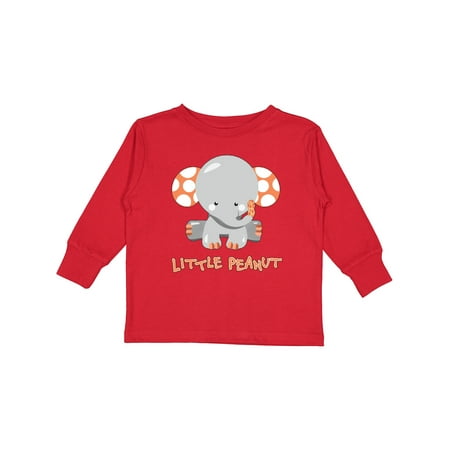 

Inktastic Little Peanut Cute Baby Elephant Gift Toddler Boy or Toddler Girl Long Sleeve T-Shirt