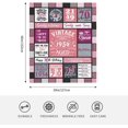 thumbnail image 5 of 70th Birthday Gifts for Women, Best Gifts for 70 Year Old Woman, 70 Year Old Birthday Gifts for Women, Happy 70th Birthday Ideas, Vintage 1954 Bday Decorations Throw Blanket 60"x50", 5 of 5