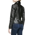 thumbnail image 2 of Luis Leather Womens Tough Black Moto Biker Lambskin Genuine Leather Jacket, Biker Jacket, 2 of 3
