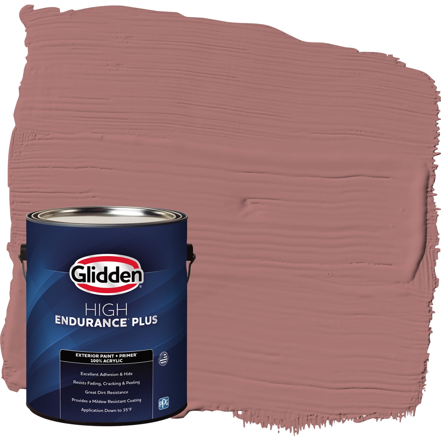 Glidden HEP Exterior Paint + Primer Cinnamon Diamonds, Flat, 1 Gallon ...