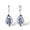 [B]Purple, variant on CFIOZYOS 925 Sterling Silver Cubic Zirconia Flower & Dragonfly Enamel Earrings for Women