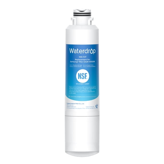 Waterdrop DA29-00020B Refrigerator Water Filter, Replacement for Samsung DA29-00020B, HAF-CIN/EXP HAF-CIN, DA29-00020B-1, RF28HMEDBSR, RF263BEAESR, RS25J500DSR, RF263TEAESG, HDX FMS-2, DA97-08006A-1