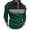 Z4-Army Green, variant on Long Sleeve Shirts for Men Business Casual Tops for Men, Formal Zip Mock Lapel Collar Patchwork Stiple Print Golf Shirts for Men, Softy Lightwight Shirts Gifts for Him(Navy,3XL)