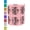 Pink, variant on 500 Raffle Tickets Orange (1 Of 8 Colors) Double Roll Large Ticket For Events Entry Class Reward Fundraiser & Prizes